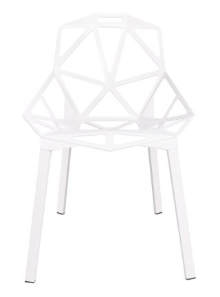 King Home Krzesło SPLIT PREMIUM białe - aluminium