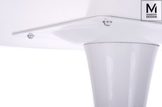 Modesto Design MODESTO stół TULIP FI 90 biały - MDF, podstawa metalowa