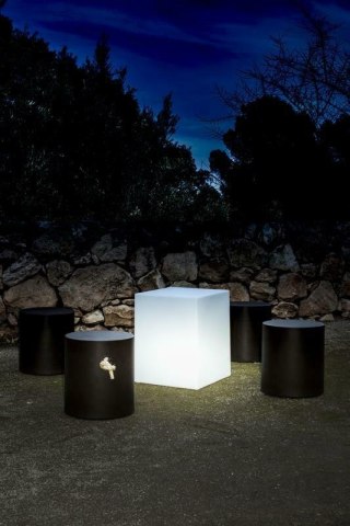 New Garden NEW GARDEN lampa ogrodowa CUBY 20 SOLAR & BATTERY biała