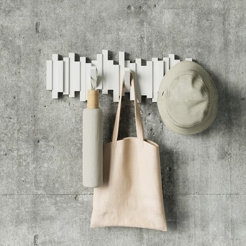Umbra UMBRA wieszak na ubrania STICKS 5 biały