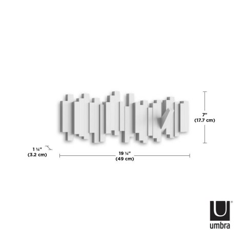 Umbra UMBRA wieszak na ubrania STICKS 5 biały