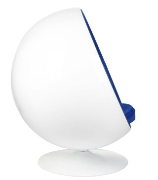 King Home Fotel BALL biało-niebieski - włókno szklane