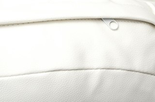 King Home Fotel BUBBLE STAND 2 poduszka biała - akryl, chrom, ekoskóra