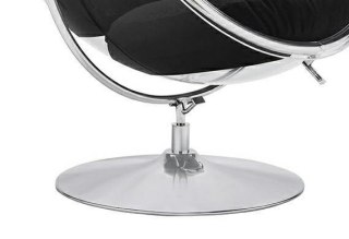 King Home Fotel BUBBLE STAND 2 poduszka czarna - akryl, chrom, wełna