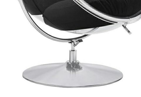 King Home Fotel BUBBLE STAND 2 poduszka czarna - akryl, chrom, wełna