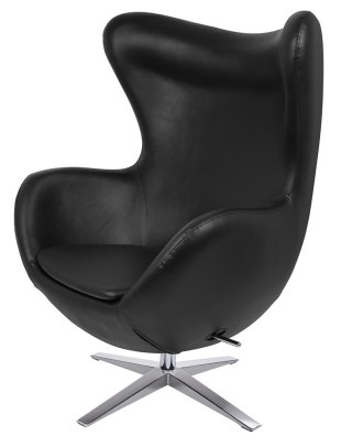 King Home Fotel EGG SZEROKI PU czarny