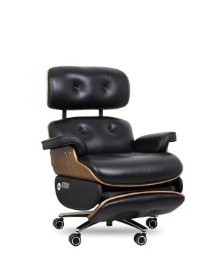 King Home Fotel biurowy LOUNGE AUTOMATIC czarny