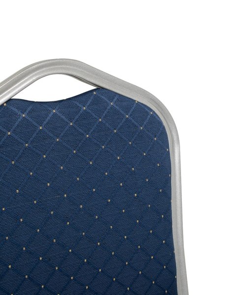 King Home Krzesło bankietowe / konferencyjne ARES niebieske / srebrne