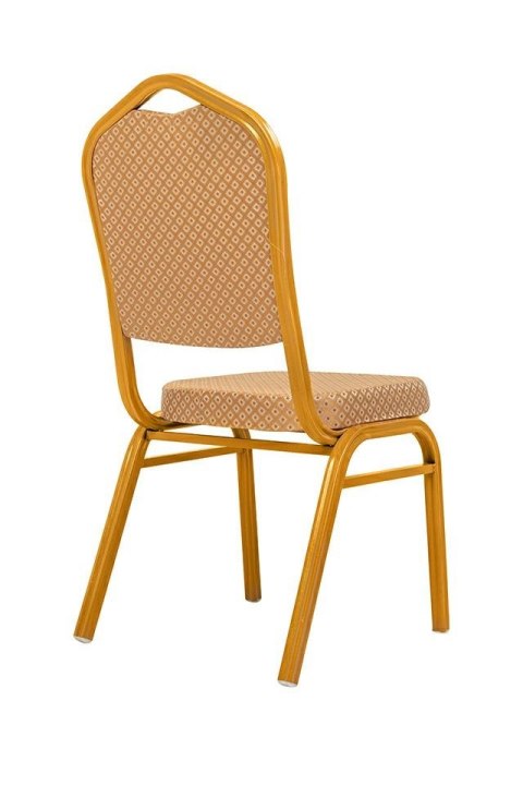 King Home Krzesło bankietowe / konferencyjne HERA beżowe / złote