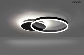 Moosee MOOSEE lampa sufitowa / plafon RINGS 2 czarna