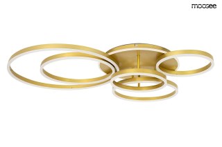 Moosee MOOSEE lampa sufitowa / plafon RINGS 6 złota