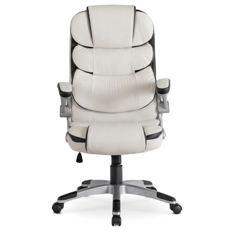 Fotel Biurowy LIVERPOOL Obrotowy Biały Ekoskóra Nowoczesny