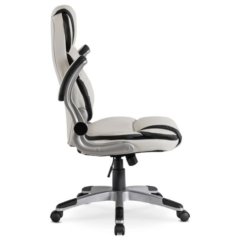 Fotel Biurowy LIVERPOOL Obrotowy Biały Ekoskóra Nowoczesny