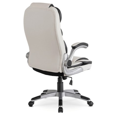 Fotel Biurowy LIVERPOOL Obrotowy Biały Ekoskóra Nowoczesny