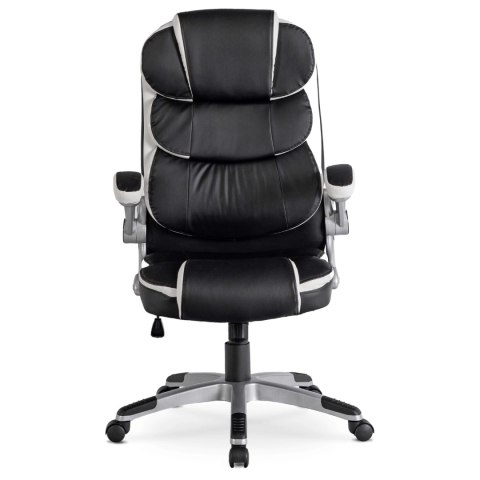 Fotel Biurowy LIVERPOOL Obrotowy Czarny Ekoskóra Nowoczesny