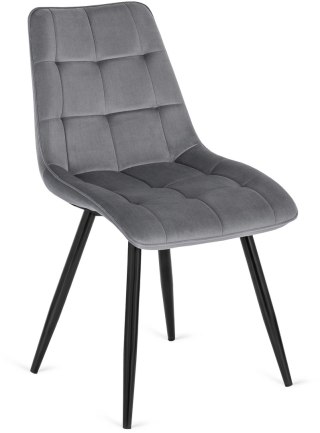 Krzesło RIO Szare Welurowe