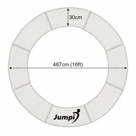 Osłona sprężyny do trampoliny 16 FT 487cm JUMPI