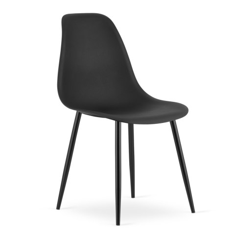 Zestaw Stół NP 120x80cm Artisan nogi czarne + 4 krzesła WAT czarne / nogi czarne