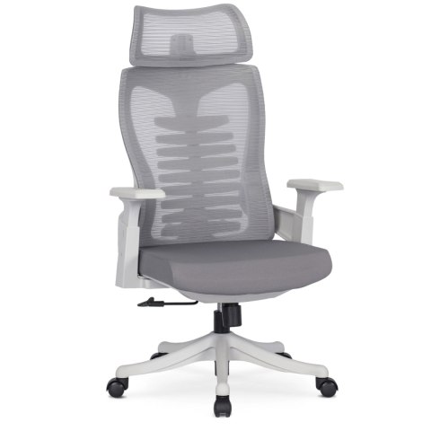 Fotel Biurowy Ergonomiczny Obrotowy CARET 2 Wentylowany Szary Nowoczesny