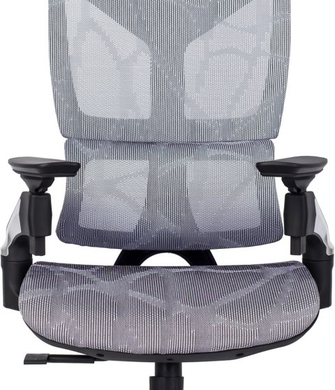 Fotel Biurowy Ergonomiczny Obrotowy MARTIN Szary Nowoczesny