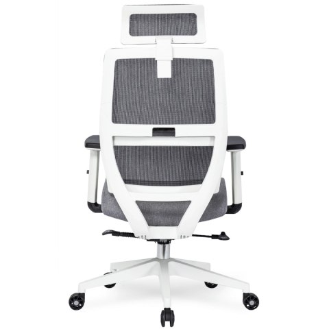 Fotel Biurowy Ergonomiczny Obrotowy NICKI Szary Nowoczesny