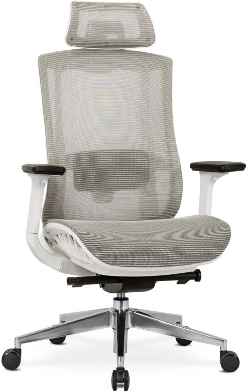 Fotel Biurowy Ergonomiczny Obrotowy SKY Beżowy Nowoczesny