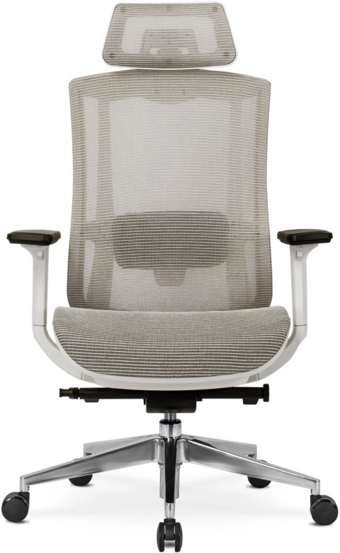 Fotel Biurowy Ergonomiczny Obrotowy SKY Beżowy Nowoczesny