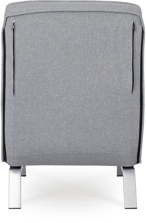 Fotel Rozkładany BART Wypoczynkowy Szary do Spania Leżanka Nowoczesny