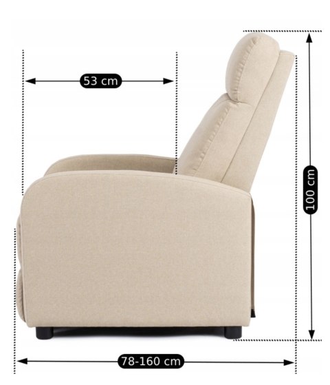 Fotel Rozkładany DANNY Beżowy