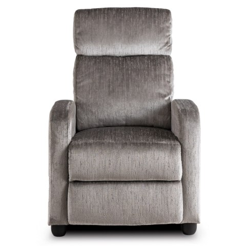 Fotel Rozkładany DANNY Szary Welurowy
