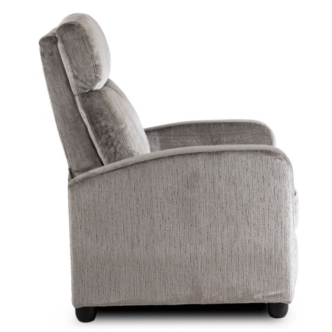 Fotel Rozkładany DANNY Szary Welurowy