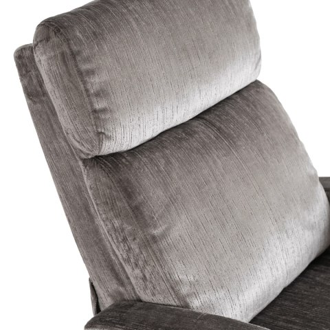 Fotel Rozkładany DANNY Szary Welurowy