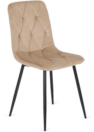 Krzesło ROBIN Beżowe Welurowe