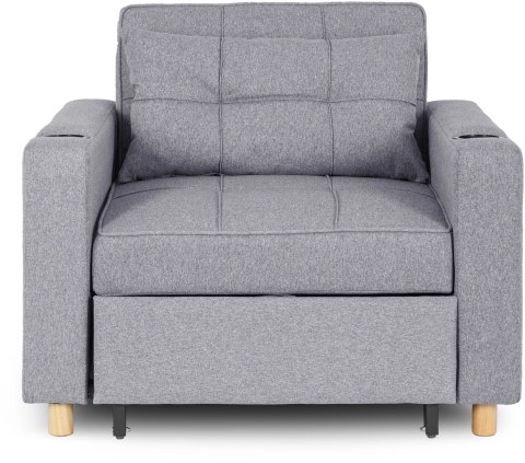 Fotel do Spania SOLOR Rozkładany Amerykanka Szary Nowoczesny