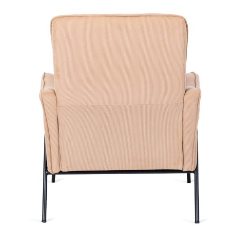 Fotel Wypoczynkowy ALBERTO Sztruksowy Beżowy do Salonu Nowoczesny