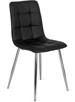 Krzesło ENZO Czarne Ekoskóra