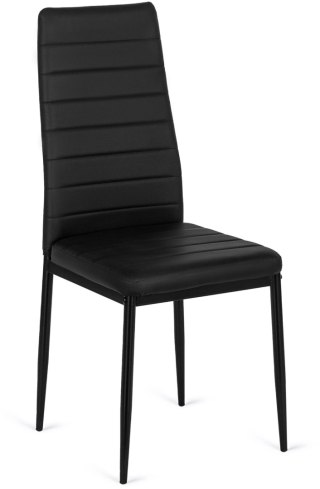 Krzesło NARIS Czarne Ekoskóra