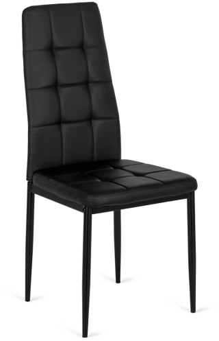Krzesło TEX 2 Czarne Ekoskóra