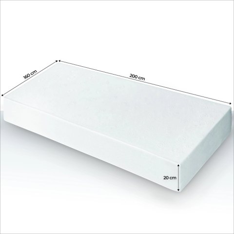 Materac Kieszeniowy 160x200 cm LAGUNA 7 STREF