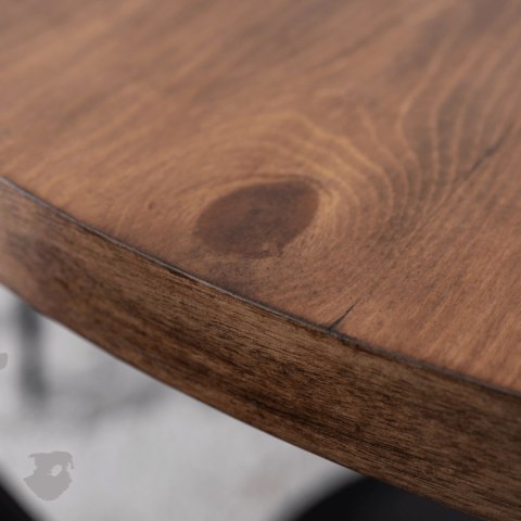 Stół LINO 100 cm Dąb Rustykalny/Czarny