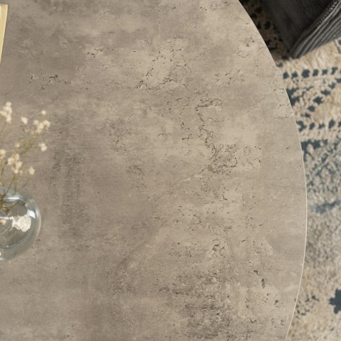 Zestaw Stolików Kawowych ROCKY MAX 60 cm/80 cm Szary Beton Nowoczesny Loft