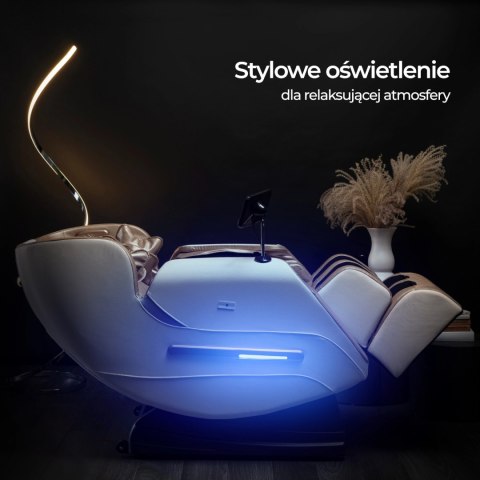 Fotel Masujący VX MAX Beżowy Ekoskóra