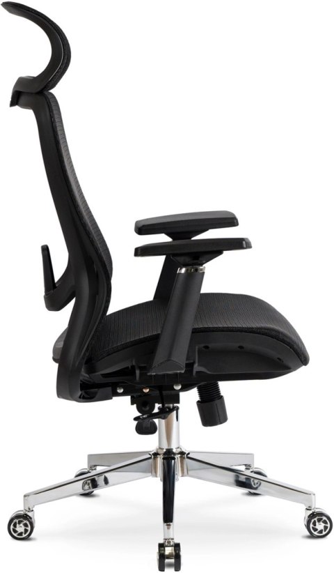 Fotel Biurowy Ergonomiczny Obrotowy LITOS Czarny Nowoczesny