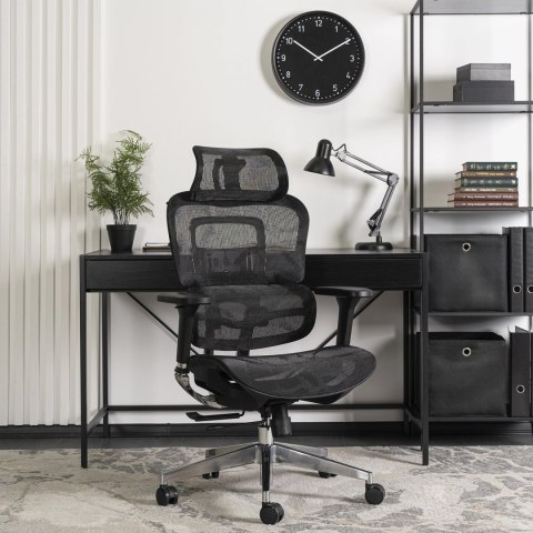 Fotel Biurowy Ergonomiczny Obrotowy NINO Czarny Nowoczesny