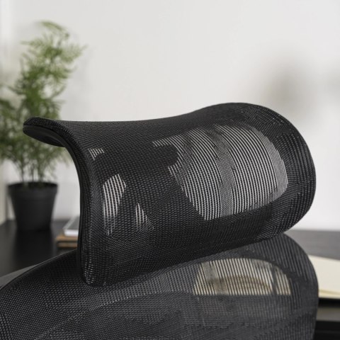 Fotel Biurowy Ergonomiczny Obrotowy NINO Czarny Nowoczesny