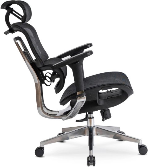 Fotel Biurowy Ergonomiczny Obrotowy NINO Czarny Nowoczesny