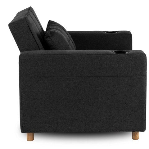 Fotel Rozkładany SOLOR Czarny