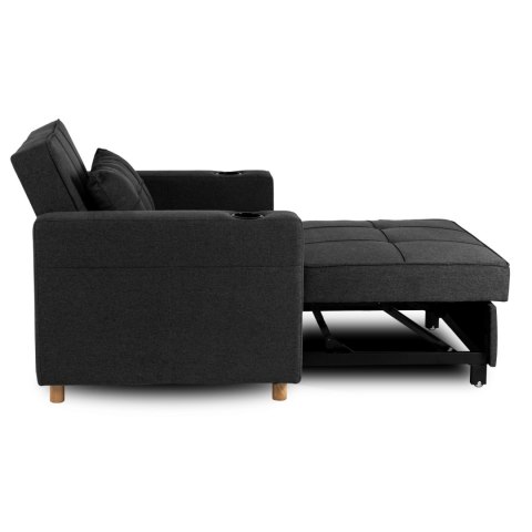 Fotel Rozkładany SOLOR Czarny