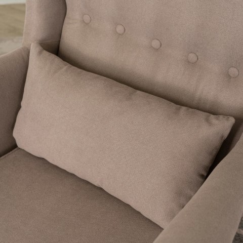 Fotel Wypoczynkowy EVAN 2 z Podnóżkiem Beżowy