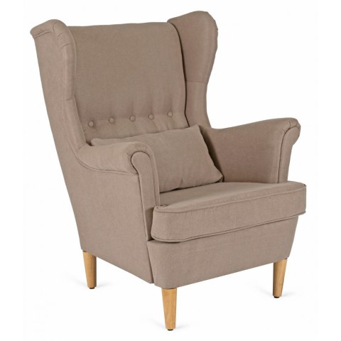 Fotel Wypoczynkowy EVAN 2 z Podnóżkiem Beżowy